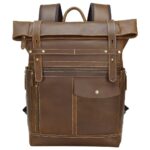 Leather Laptop Bookbag